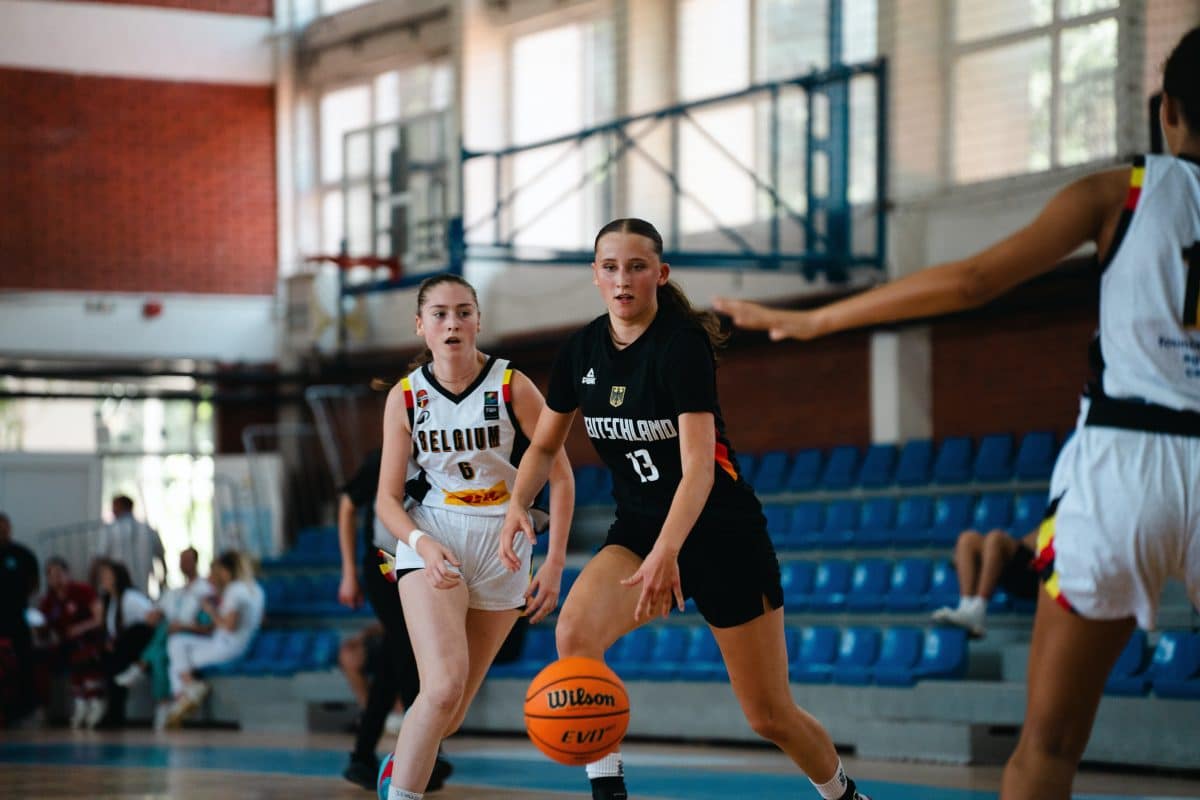22.07.2025 - 2. Vorrundenspiel Basketball Mädchen Deutschland gegen Belgien 55:73 Sieg
Team Deutschland beim European Youth Olympic Festival (EYOF) 2025 in Skopje (Nordmazedonien) 20.07. bis 26.07.2025