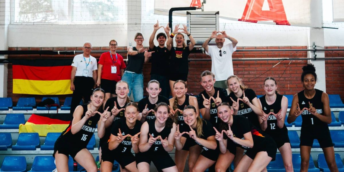 22.07.2025 - 2. Vorrundenspiel Basketball Mädchen Deutschland gegen Belgien 55:73 Sieg
Team Deutschland beim European Youth Olympic Festival (EYOF) 2025 in Skopje (Nordmazedonien) 20.07. bis 26.07.2025