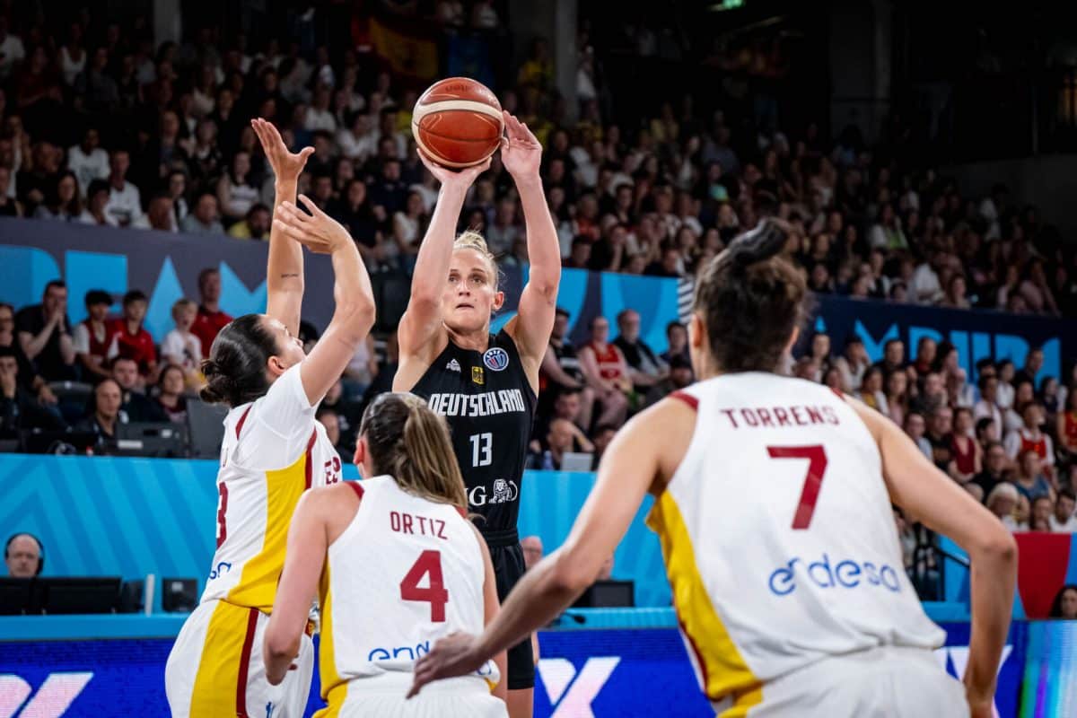 Basketball Hamburg 20.06.2025
FIBA Women’s Eurobasket 2025
Vorrunde Gruppe D
Spanien (ESP) - Deutschland (GER)
Foto: Tilo Wiedensohler/camera4